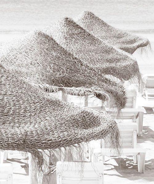 Beach Days No 6 Fine art black and white print by Cattie Coyle Photography