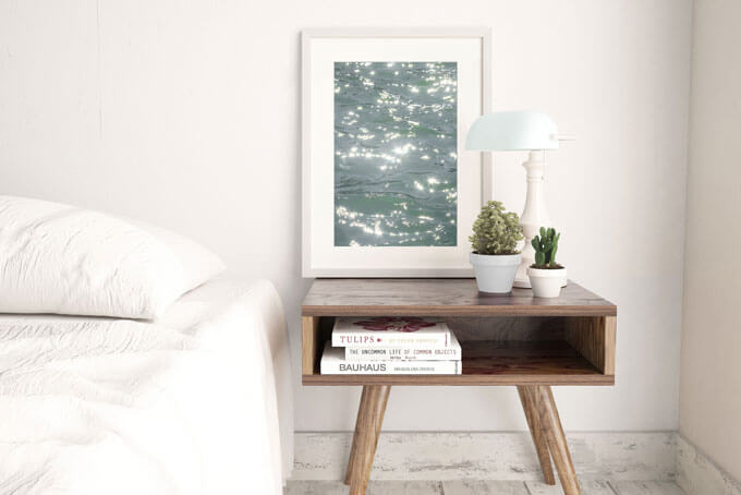 Sunstars - Fine art print by Cattie Coyle Photography in bedroom. © 2018, all rights reserved.