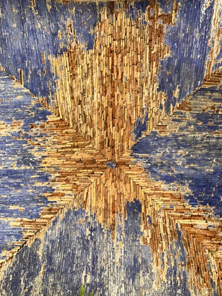 Ceiling in the workshops at the Old Harbor, Port de la Darse, Villefranche-sur-Mer, France, by Cattie Coyle Photography. © 2019, all rights reserved.