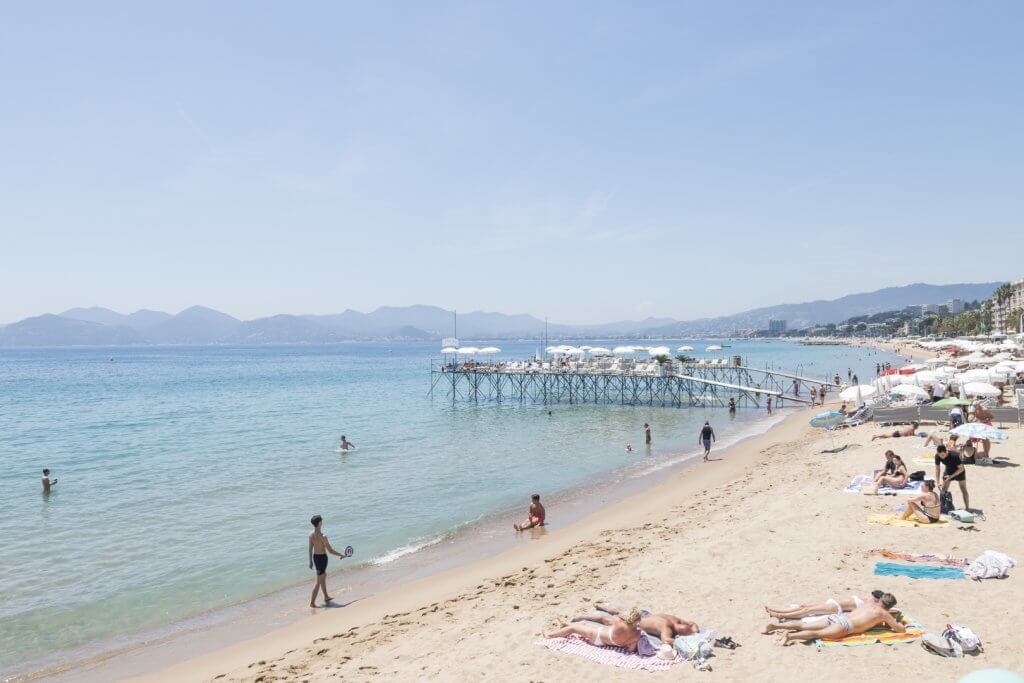 Plage du Midi, Cannes, France, by Cattie Coyle Photography. © 2019, all rights reserved.