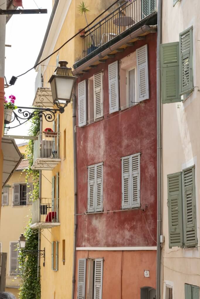 Architecture in Old Town, Nice France by Cattie Coyle Photography. © 2019, all rights reserved.