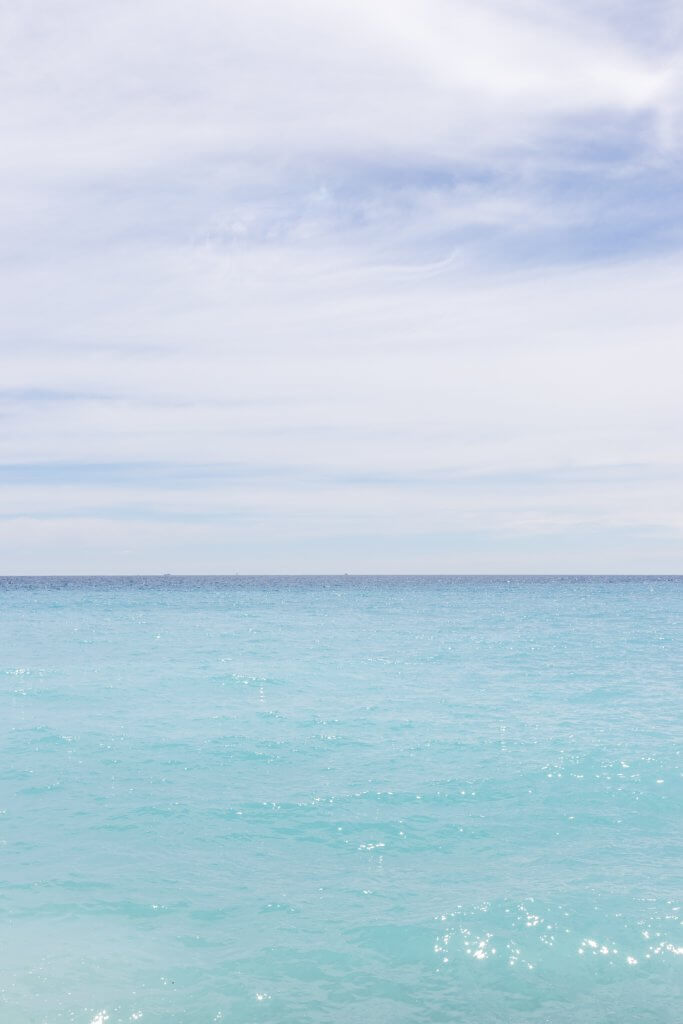 The Mediterranean Sea, Nice, France by Cattie Coyle Photography. © 2019, all rights reserved.