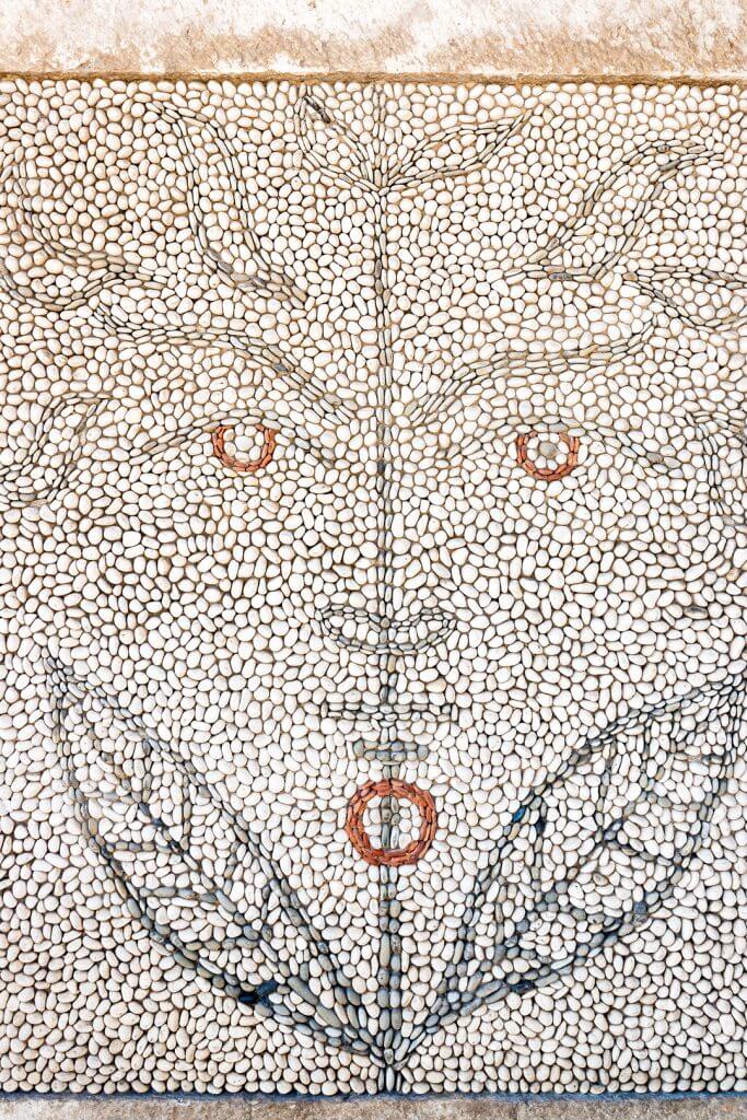 Jean Cocteau Pebble Mosaic, Menton, France, by Cattie Coyle Photography. © 2019, all rights reserved.