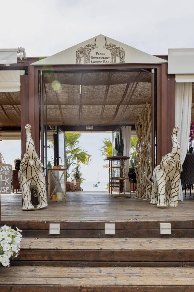 La Sauvage Beach Club, Plage des Sablettes, Menton, France by Cattie Coyle Photography. © 2019, all rights reserved.