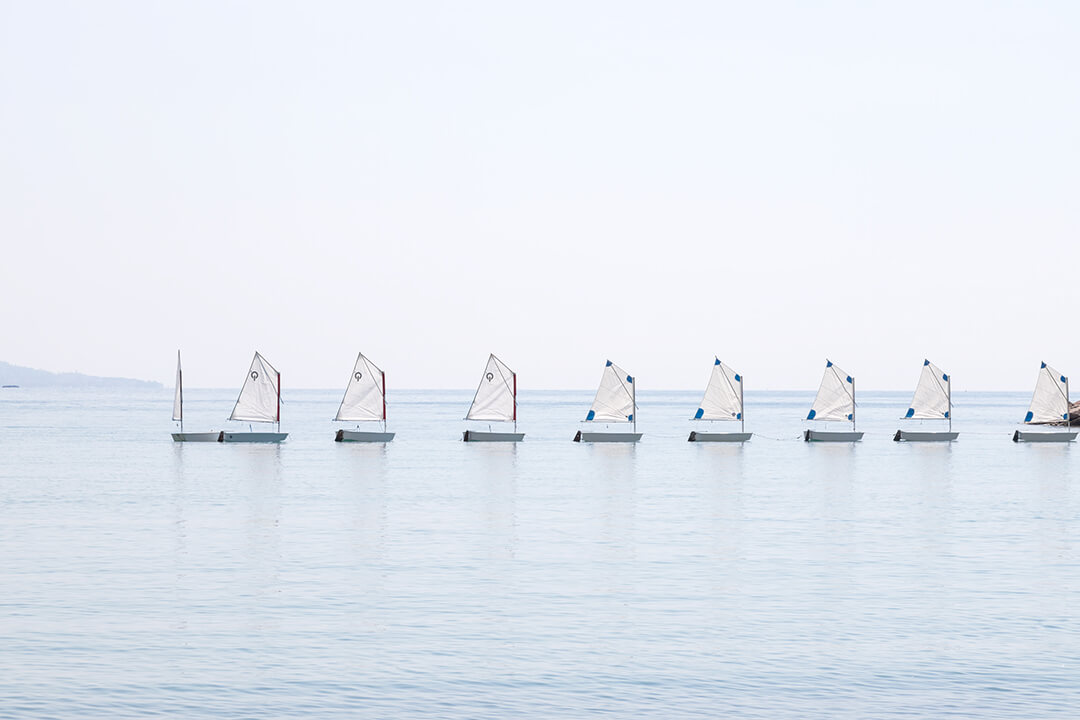 The Little Sailboats No 3 - Fine art print from the Côte d'Azur by Cattie Coyle Photography. © 2019, all rights reserved.