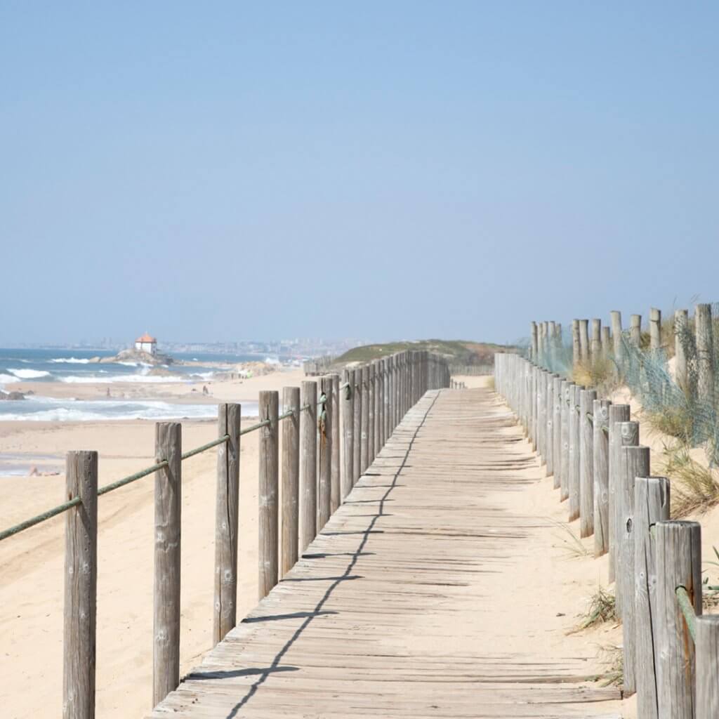 Boardwalk between Praia da Aguda and Miramar, Portugal by Cattie Coyle Photography. © 2024, all rights reserved.