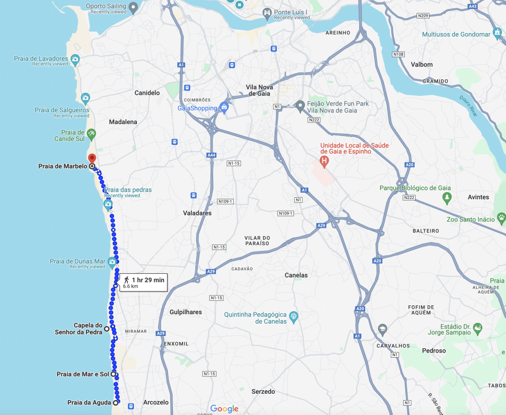 Walking Praia da Aguda to Praia de Marbelo, Portugal by Cattie Coyle Photography