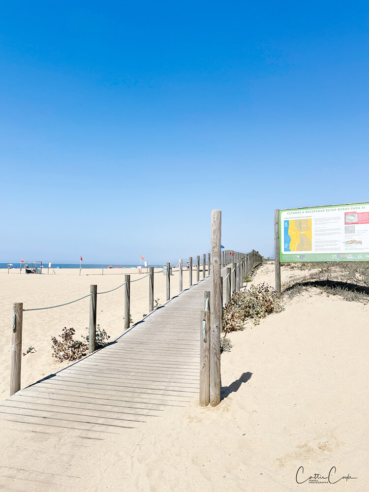 Boardwalk at Praia da Aguda, Portugal by Cattie Coyle Photography. © 2024, all rights reserved.