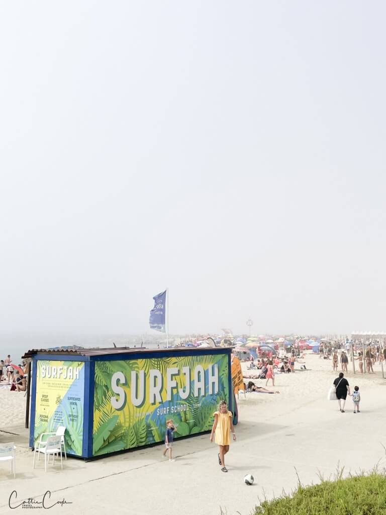 Beach and fog, Espinho, Portugal by Cattie Coyle Photography. © 2024, all rights reserved.