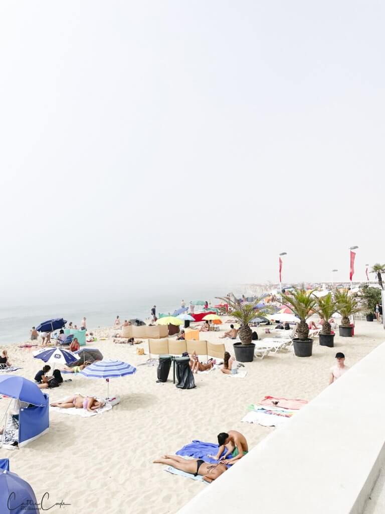 Beach and fog, Espinho, Portugal by Cattie Coyle Photography. © 2024, all rights reserved.