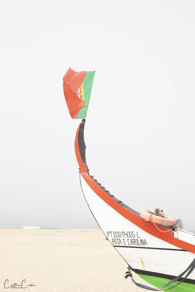 Traditional fishing boat Espinho, Portugal, by Cattie Coyle Photography. © 2024, all rights reserved.