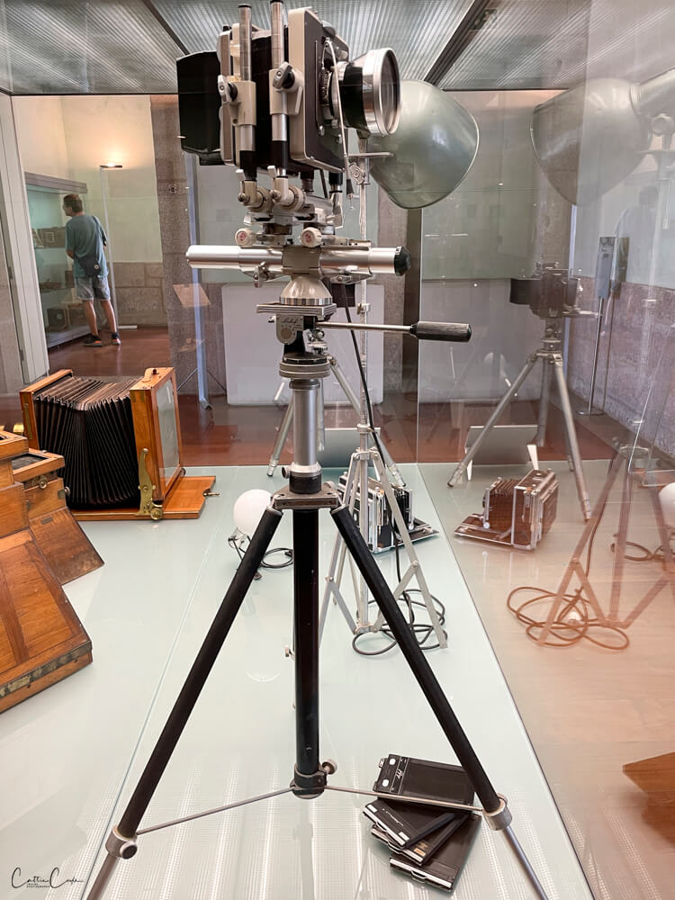 Large format camera at the Centro Portugues de Fotografia, Porto, Portugal by Cattie Coyle Photography. © 2024, all rights reserved.