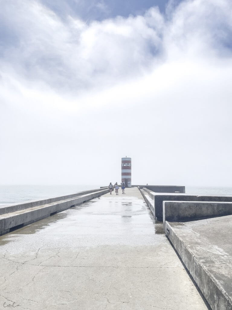 Farolim da Barra do Douro, Foz, Porto, Portugal by Cattie Coyle Photography. © 2024, all rights reserved.