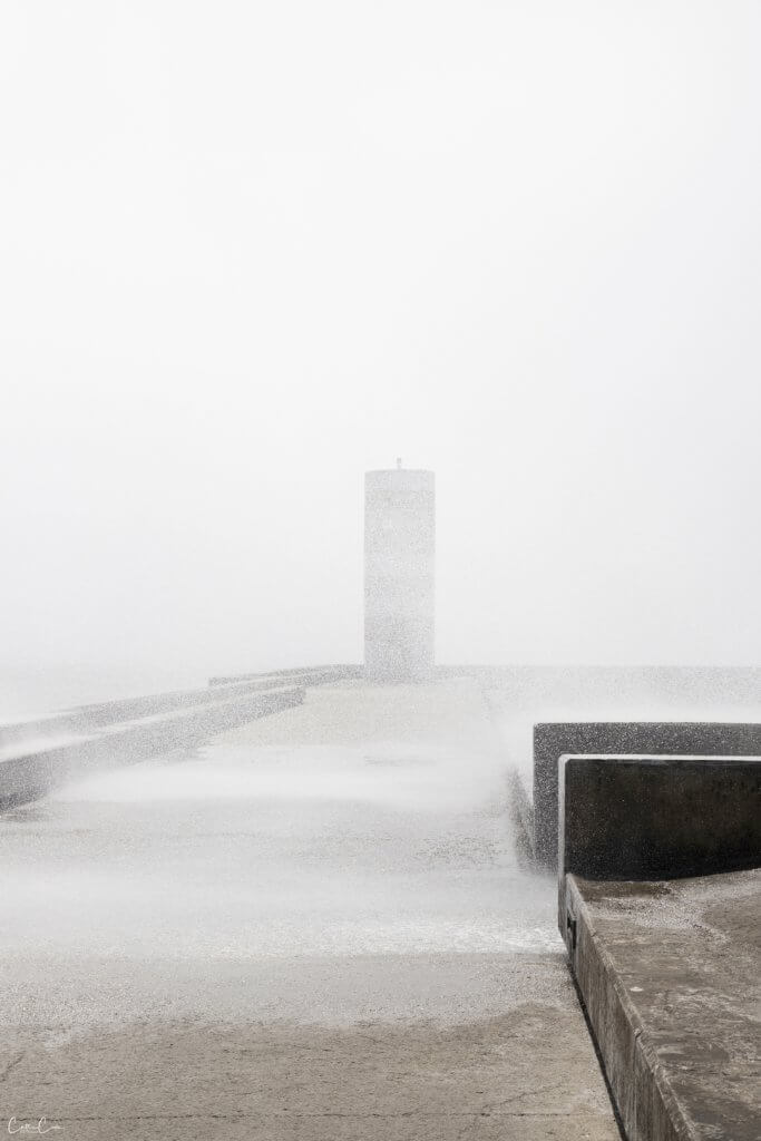Farolim da Barra do Douro, Foz, Porto, Portugal by Cattie Coyle Photography. © 2024, all rights reserved.